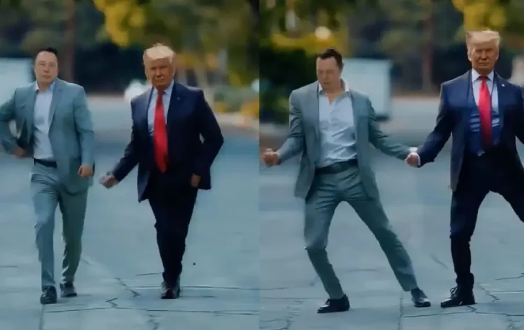 Elon Musk and Donald Trump Viral Dance Video