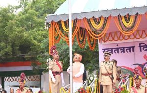 CM Sai Flag Hoisting