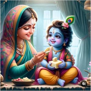 Krishna Janmashtami 2024 Krishna with maa yashoda 