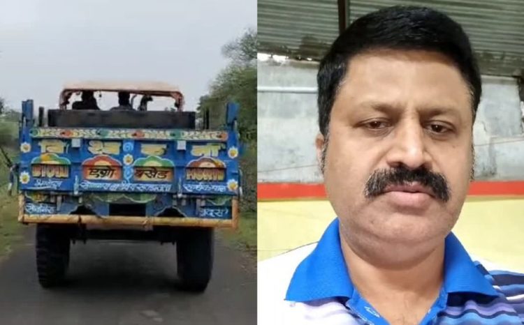 Sand mafia tried to crush Naib Tehsildar with tractor in Rajgarh News