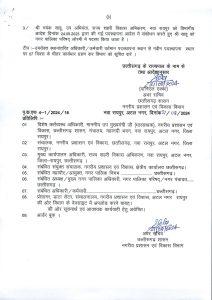 CG Nagariya Prashasan Vibhag Transfer List