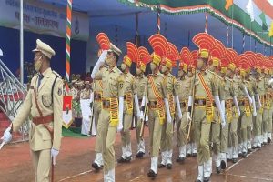 police parade in Raipur