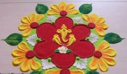 Ganesh Chaturthi Rangoli Design 