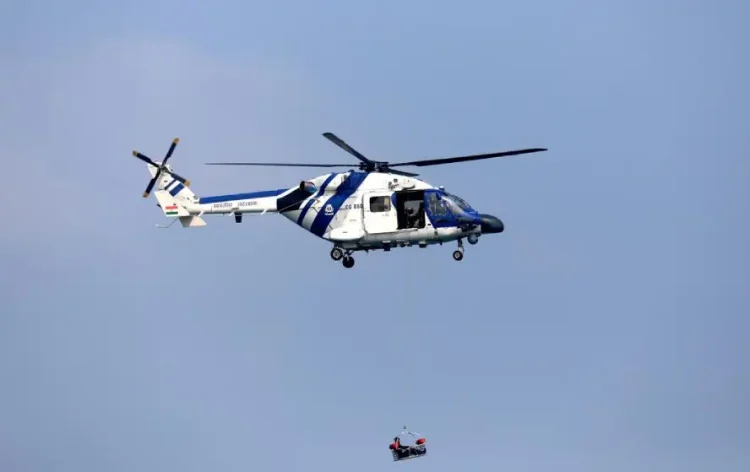 Indian Coast Guard Helicopter Emergency Landing