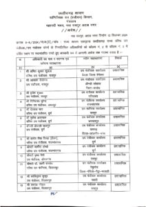 Transfer List in Commercial Tax Department