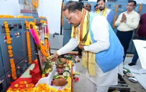 CM Sai performed puja on Vishwakarma Jayanti