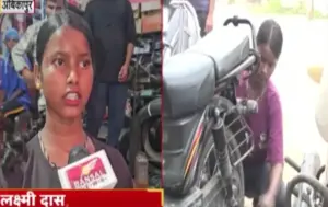 Ambikapur's daughter does bike servicing