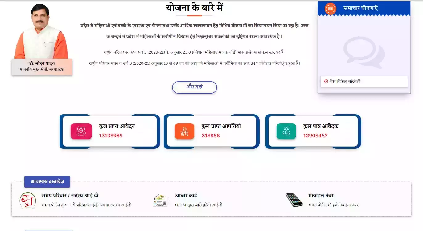 ladli behna yojana update