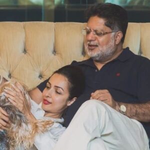 malaika arora with father anil mehta