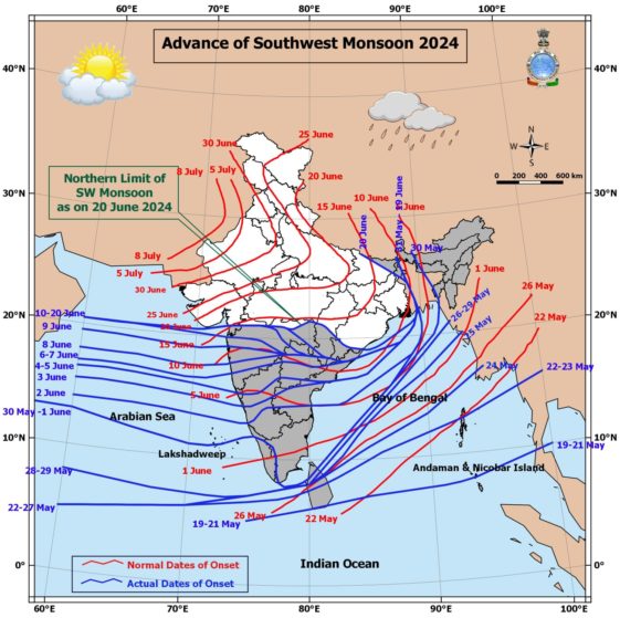 Monsoon Active in Chhattisgarh-IMD Raipur Bulletin-Rain