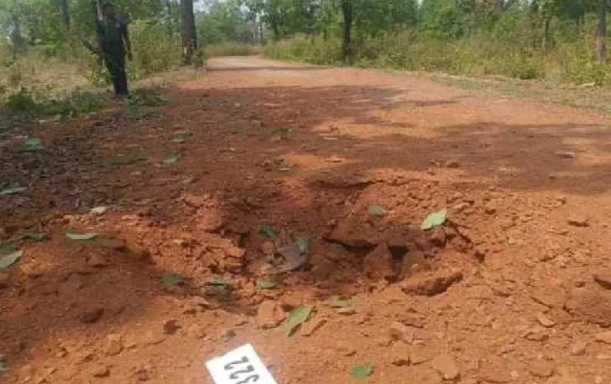 Naxalites IED Blast-Spot