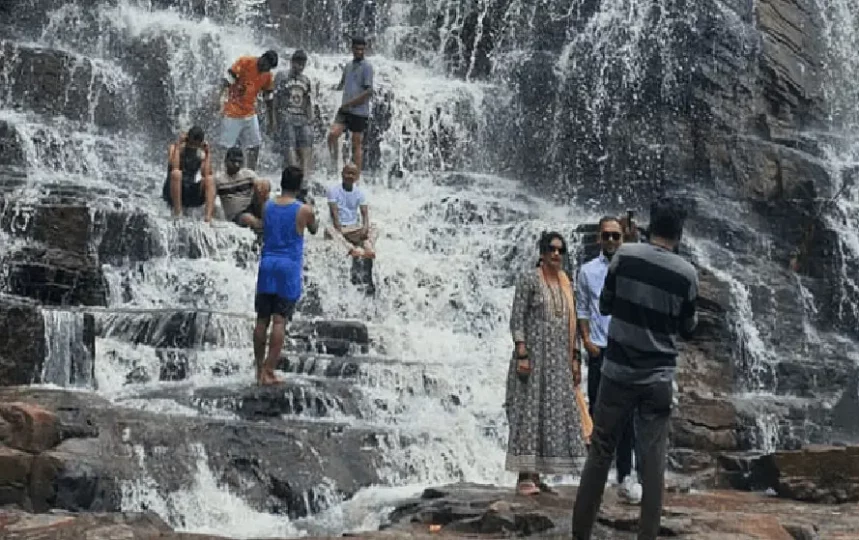 Tirathgarh Waterfall- Tourist Take a Risk