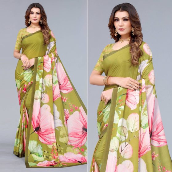 floral-printed-saree-