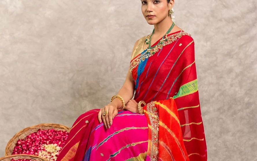 sawan lahariya sari design 